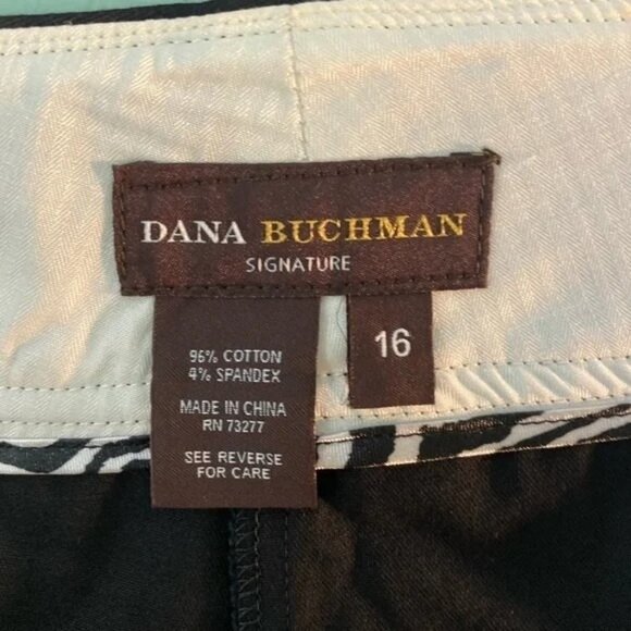 Dana Buchman Women’s Capri Pants Size 16 Jet Black - NWT - Picture 4 of 12